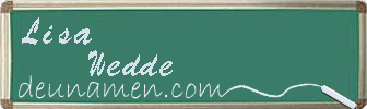 Lisa Wedde Visitenkarte